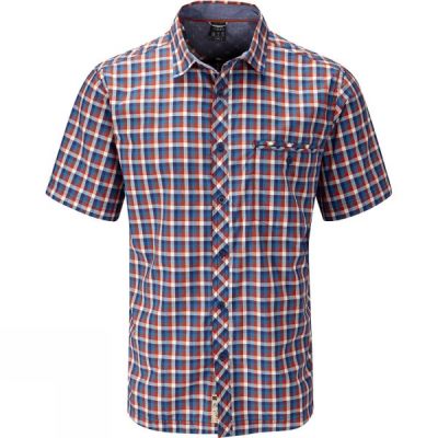 Camisa Rab Drifter Manga Corta Hombre - Rojas / Azules - Chile ZIT569378